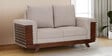 Ashoka 2 Seater Sofa In Brown Finish