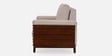 Ashoka 3 Seater Sofa In Brown Finish