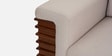 Ashoka 3 Seater Sofa In Brown Finish