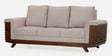 Ashoka 3 Seater Sofa In Brown Finish