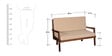 Aberdeen Two Seater Sofa in Provincial Teak Finish