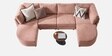 Aspen Retreat Deep Seating Sectional Sofa In Blush Pink Color