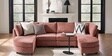Aspen Retreat Deep Seating Sectional Sofa In Blush Pink Color