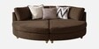 Aspen Retreat Deep Seating Sectional Sofa In Dark Brown Color