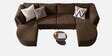 Aspen Retreat Deep Seating Sectional Sofa In Dark Brown Color