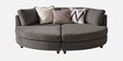 Aspen Retreat Deep Seating Sectional Sofa In Dark Grey Color
