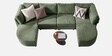 Aspen Retreat Deep Seating Sectional Sofa In Frosty Green Color