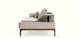 Aston Fabric Sofa with Functional Headrest and ModuleIn Beige Colour