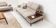 Aston Fabric Sofa with Functional Headrest and ModuleIn Beige Colour