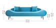 Astonishing 3 Seater Sofa In Blue Color