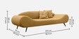 Astonishing 3 Seater Sofa In Yellow Color