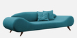 Astonishing Fabric 3 Seater Sofa in Cadet Blue Colour