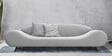 Astonishing Fabric 3 Seater Sofa in Shiny Light Grey Colour