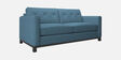 Asuka Fabric 3 Seater Sofa In Light Blue Colour