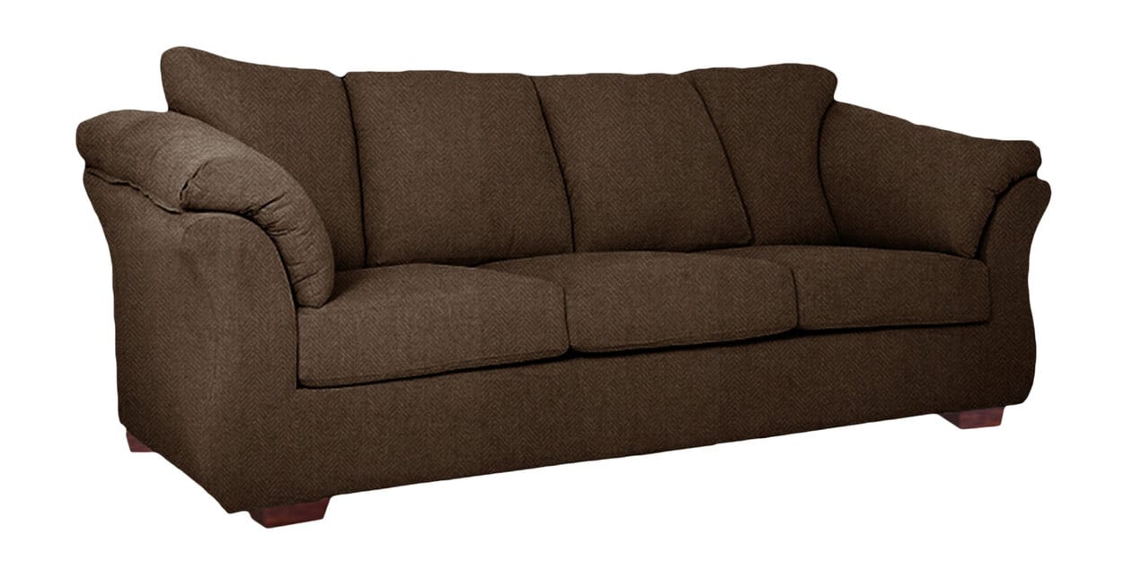 Buy Ashley 3 Seater Sofa In Brown Colour By Furnitech Online Chesterfield 3 Seater Sofas 3