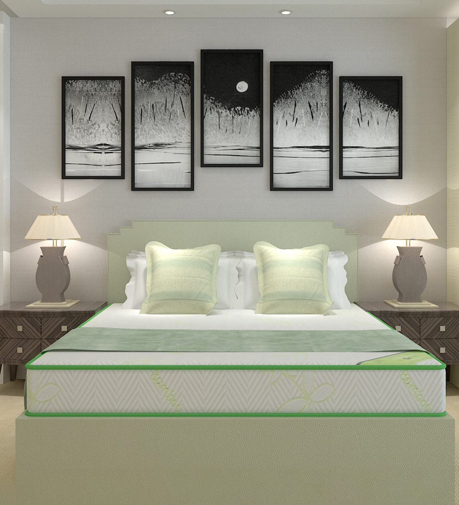 Dual Comfort Asaba King Bed Mattress With Coir 78 X 72 X 4 Inches