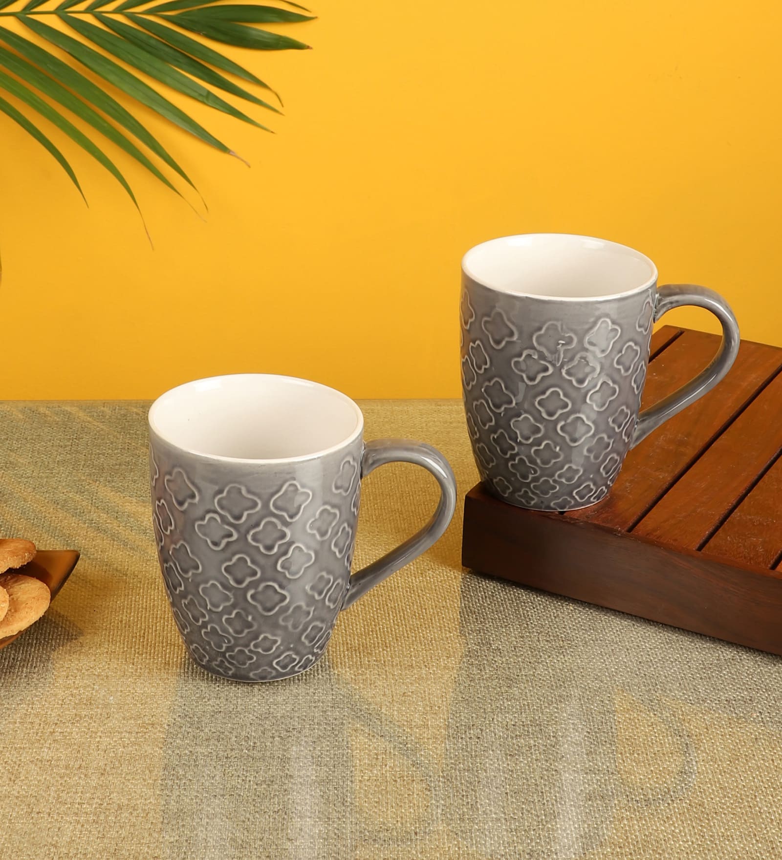 Multicolor 180 ml Ceramic (Set of 2) Tea Cups