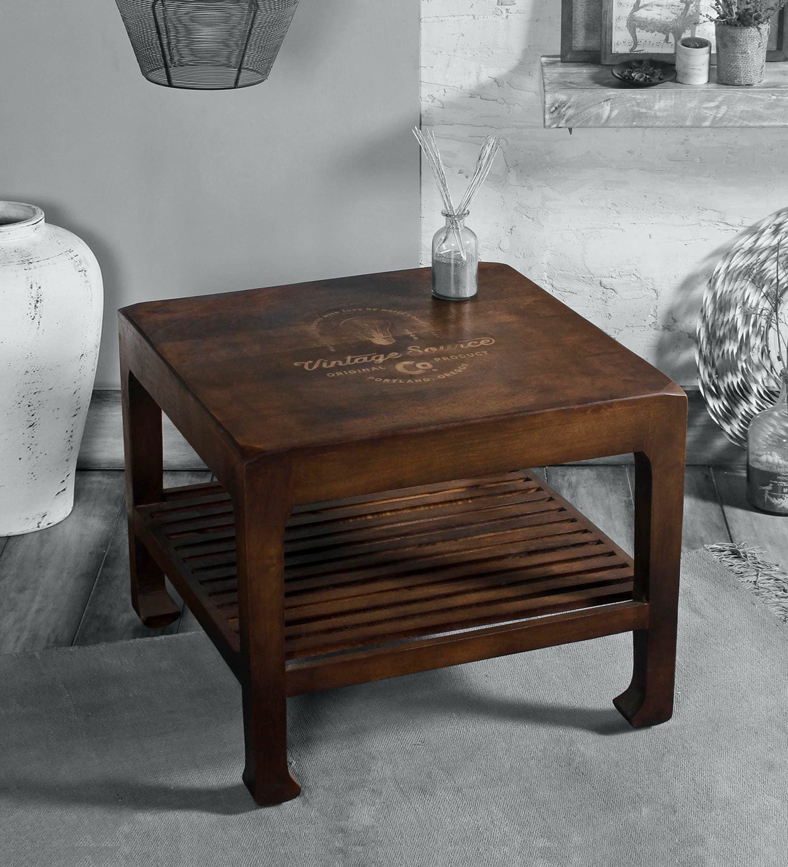 Ashley Coffee Table In Paintco Walnut Finish