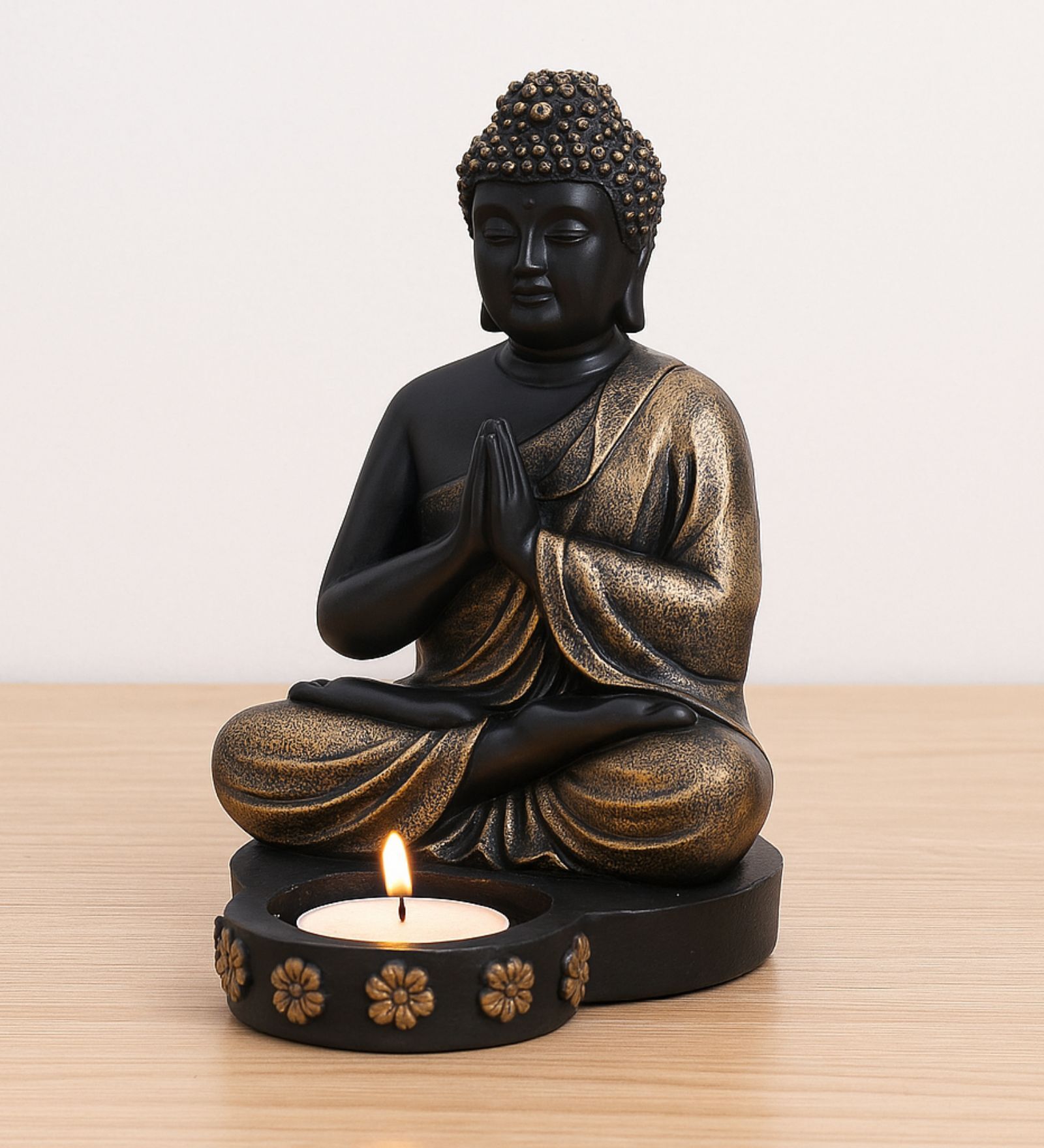 Buddha Figurine with T-Light Holder