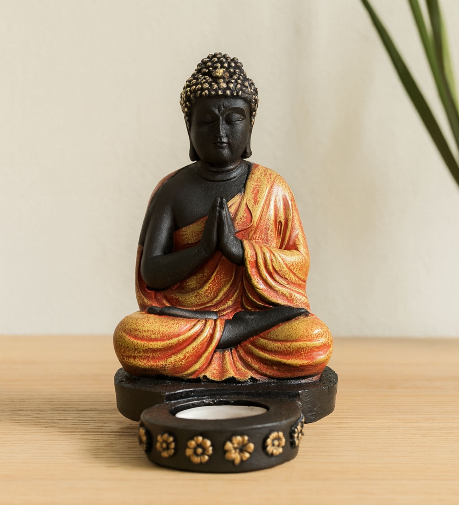 Buddha Figurine with T-Light Holder