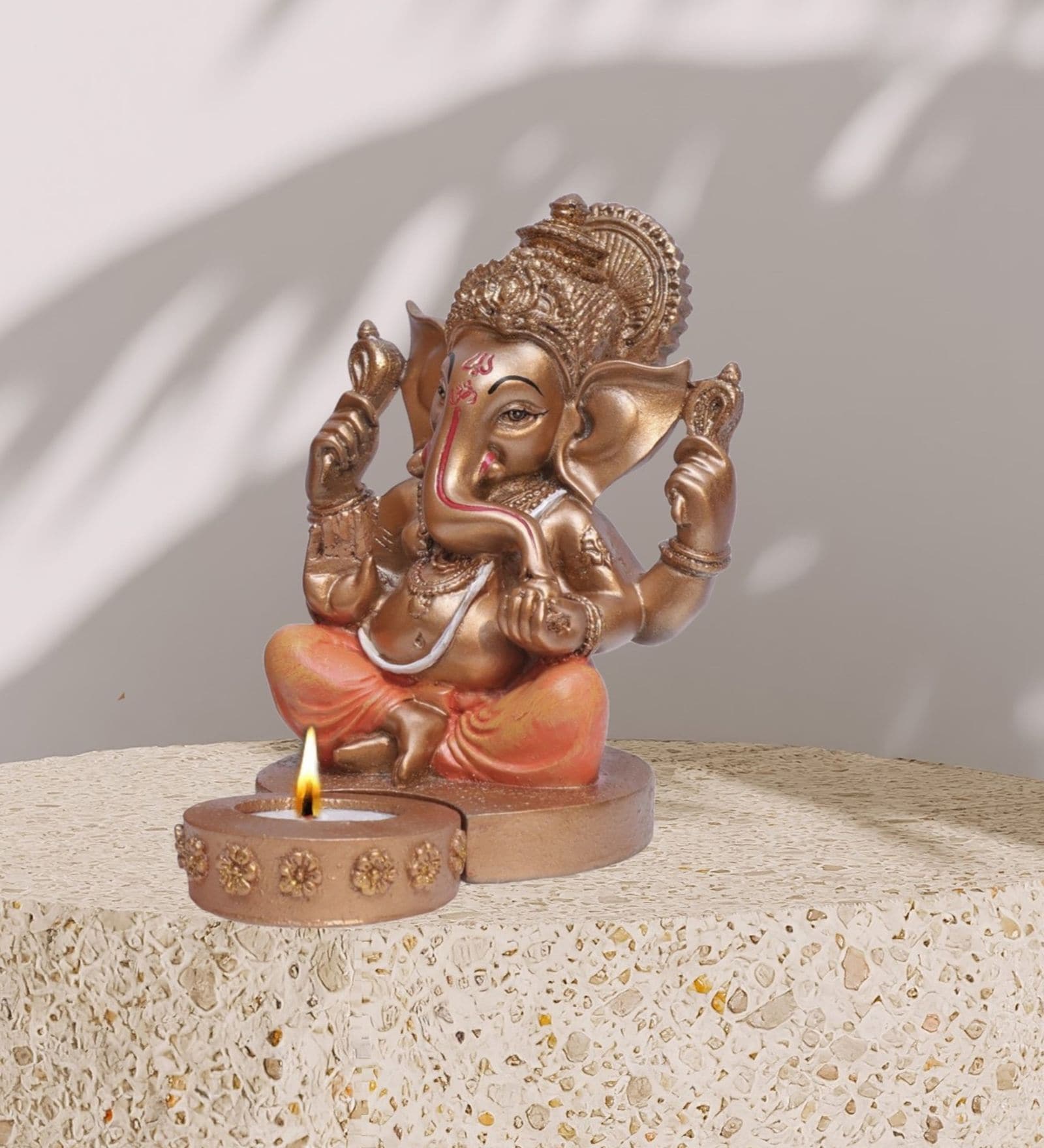 Ganesha Figurine with T-Light Holder