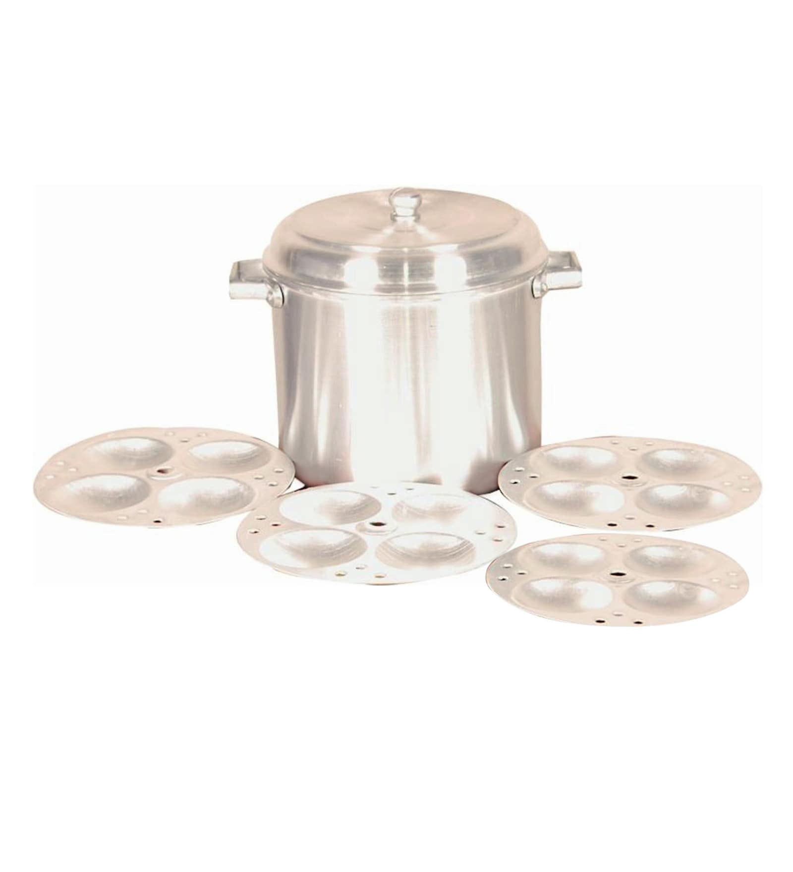 Aluminium idli Cooker 4 Plates (4*4 idlies ) 14 Idlies Aluminium idli Cooker 4 Plates (4*4 idlies ) 14 Idlies