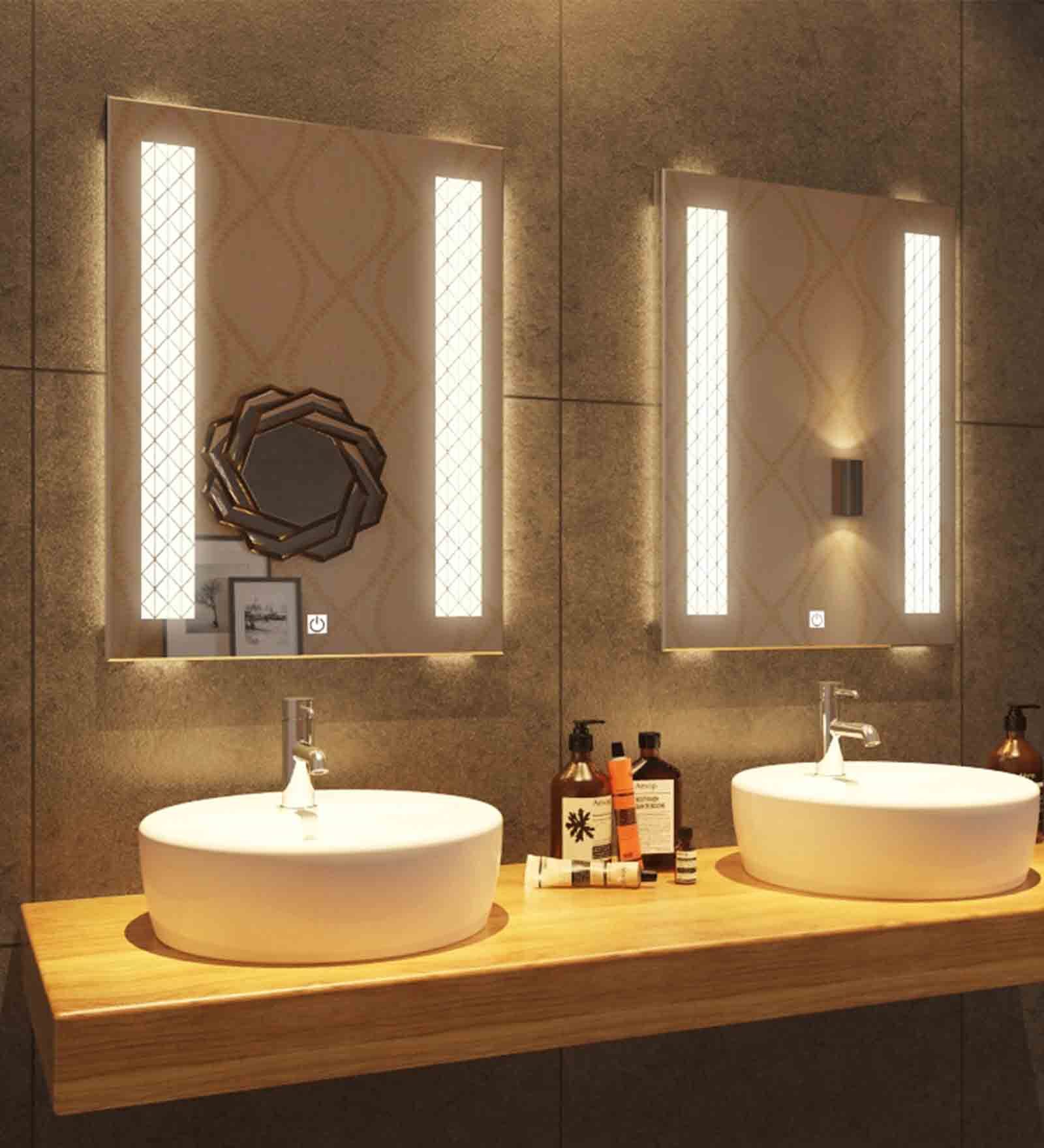 Silver Glass ASPIRA MATRIX LED Mirror