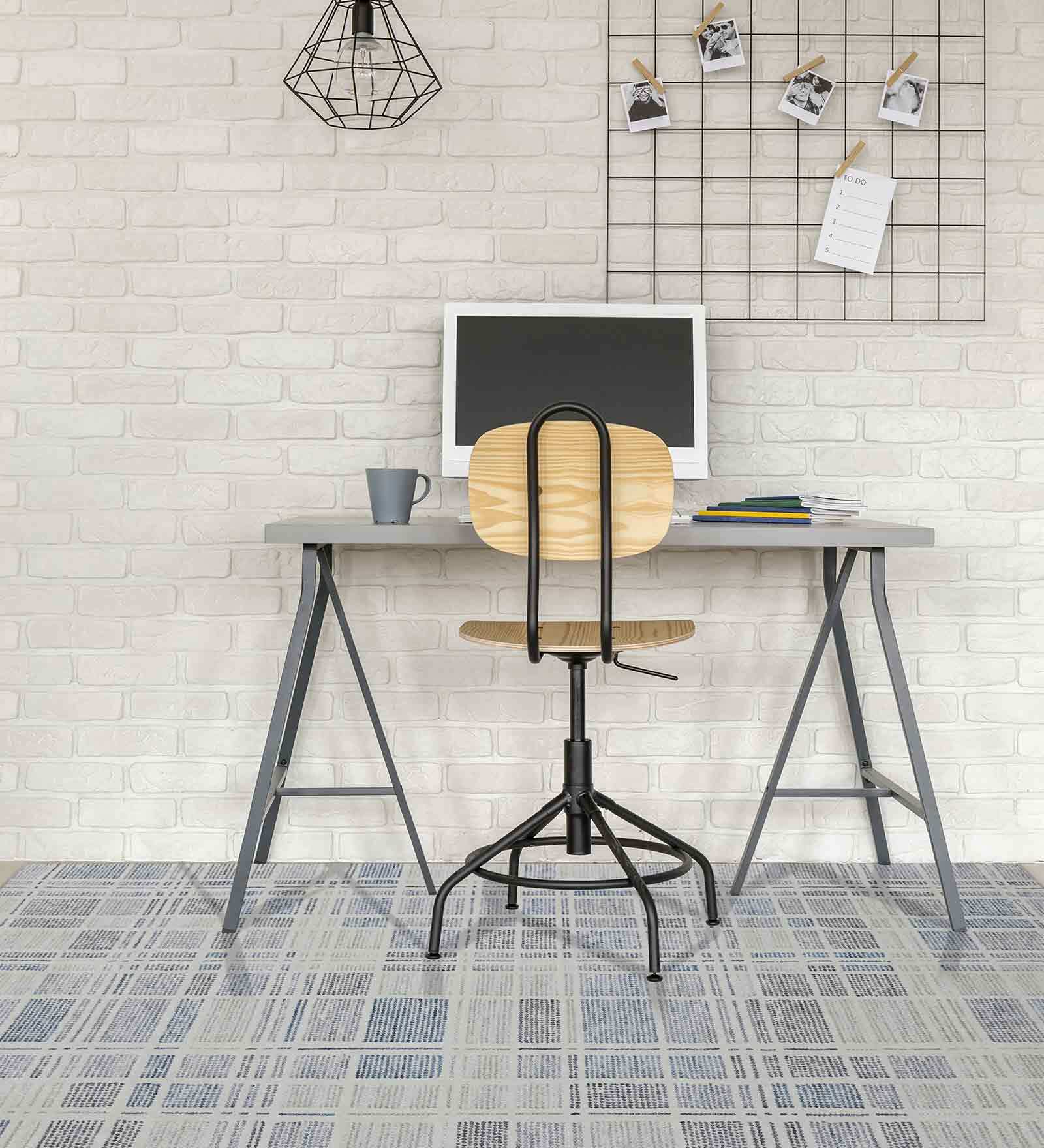 Multicolor Geometric Wool 5 ft x 7 ft Hand Tufted Carpet