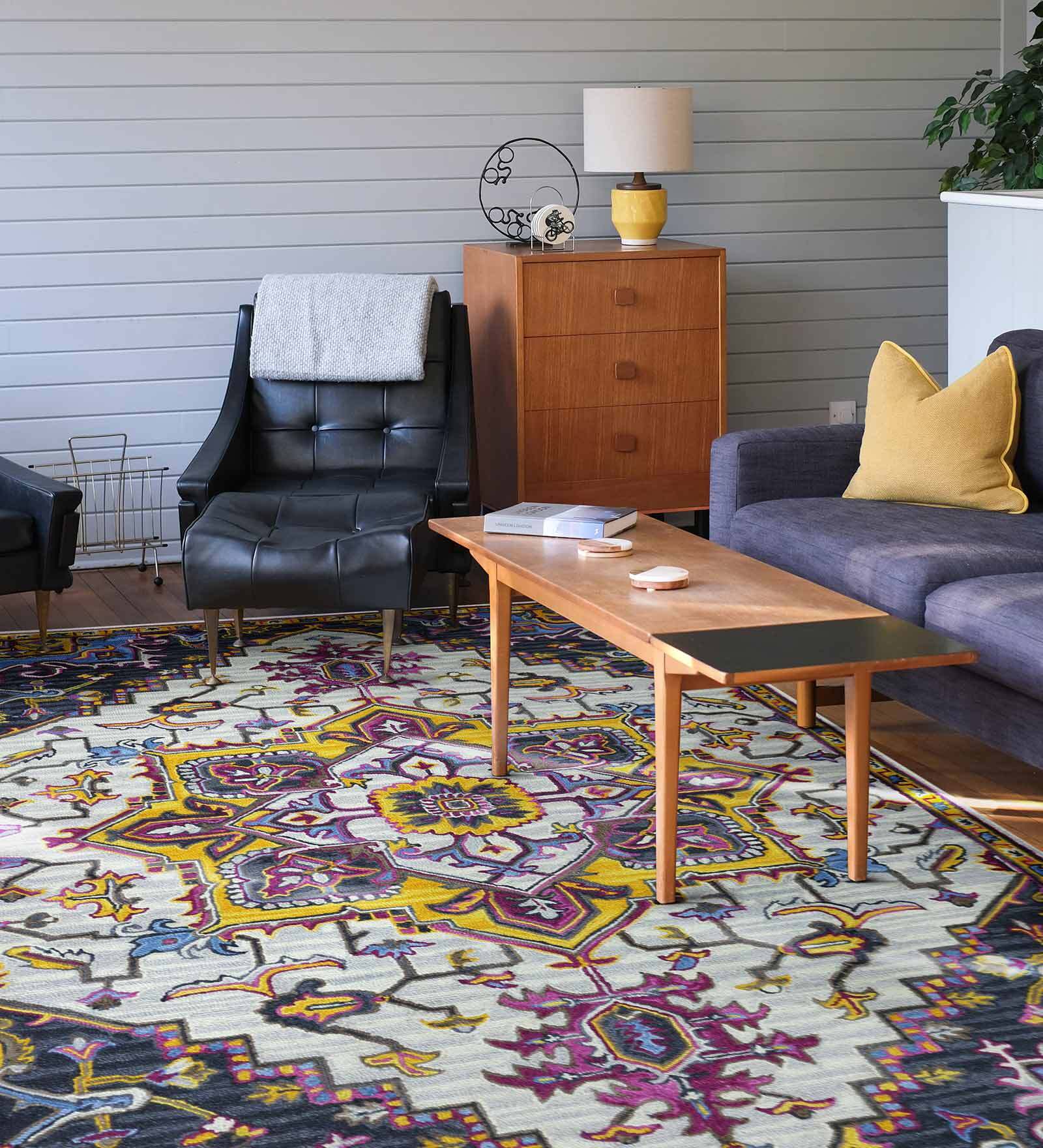Multicolor Persian Wool 8 ft x 10 ft Hand Tufted Carpet