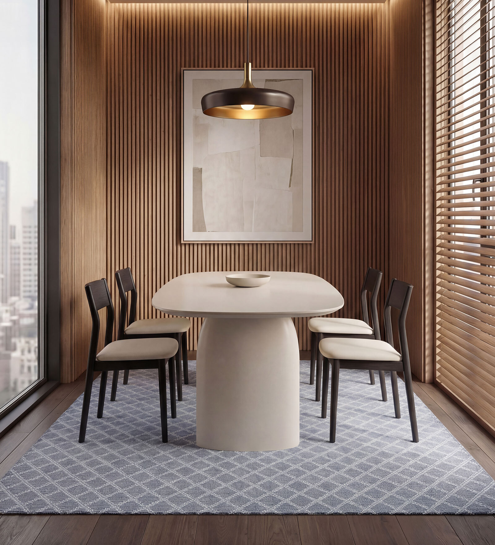 Soft Tatum Trellis Rug 5X8 ft| Victoria Blue & White Carpet Dhurrie