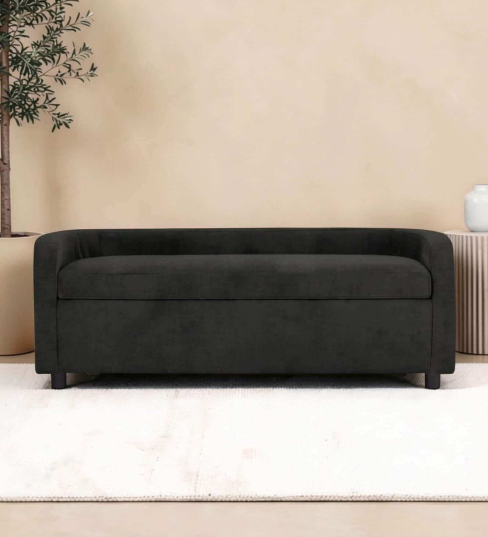 Astoria Storage Bench In Grey Color Astoria Storage Bench In Grey Color