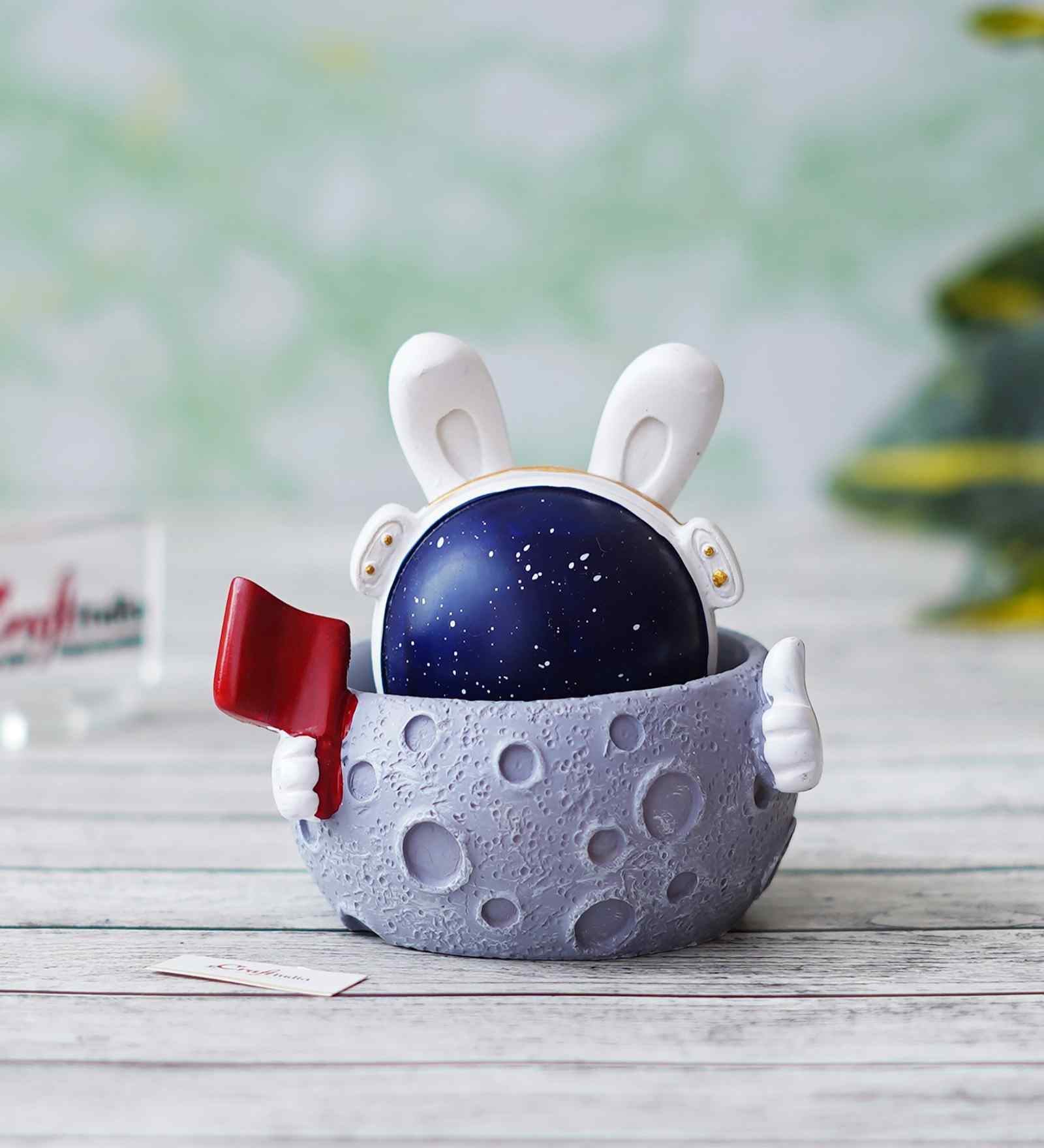 Astronaut Statue Spaceman Multicolour Polyresin Figurine