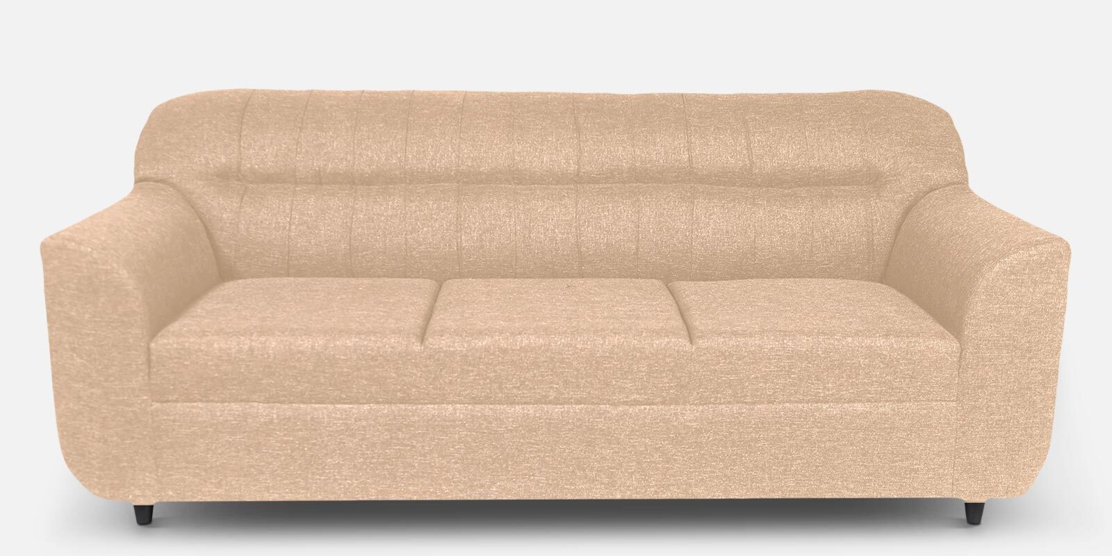 Ashen Fabric 3 Seater Sofa in Beige Colour
