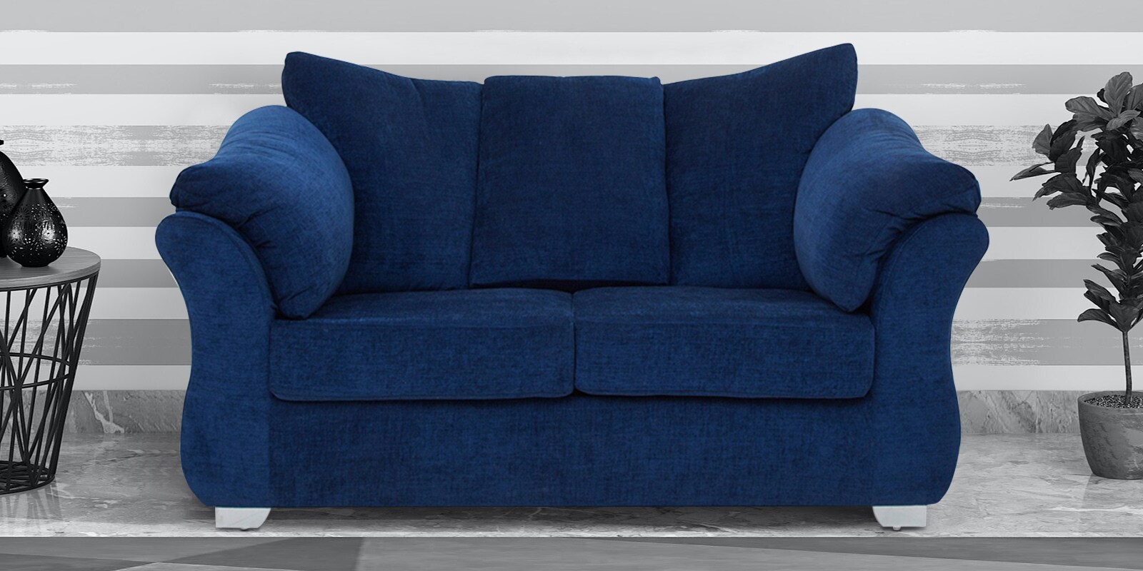 Ashley 2 Sofa in ink Blue Colour