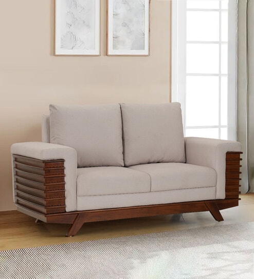 Ashoka 2 Seater Sofa In Brown Finish