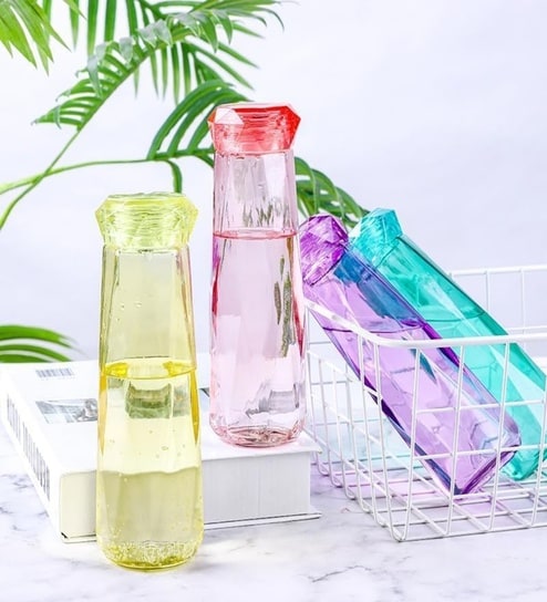 Assorted Diamond Design Water Bottle 420 ML