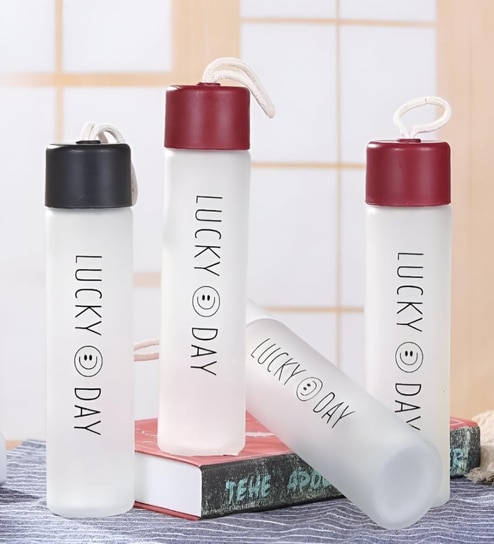 Assorted Glass Water Bottle 350 ML