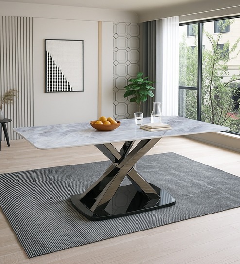 Asteria Marble Top 6 Seater Dinning Table