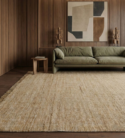 Soft Braided Rug 5X7'6 ft| Yellow flash Carpet Dhurrie