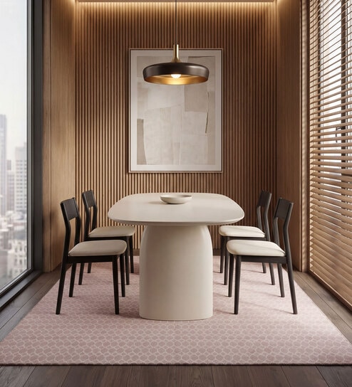 Soft Trellis Rug 8X10 ft| White & Medium Rose Carpet Dhurrie