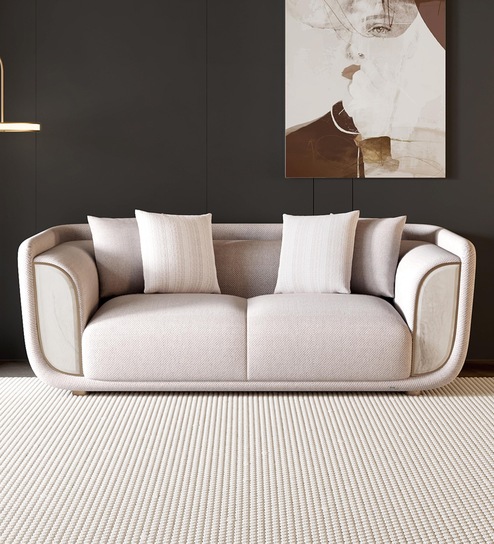 Astoria 2 Seater Sofas In Grey Finish