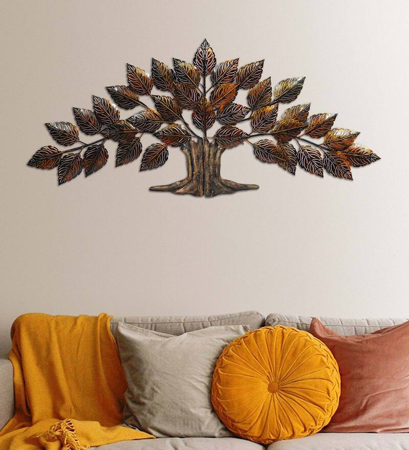 Buy Ashoka Tree Leaf Wall Decor by Aapno Rajasthan Online Abstract