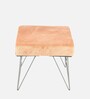 Asansol Stool In Mist Grey Colour Finish
