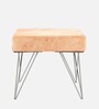 Asansol Stool In Mist Grey Colour Finish