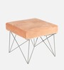 Asansol Stool In Mist Grey Colour Finish