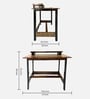 Asansol Writing Table In Teak Finish
