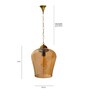 Maurice Asata Orange Glass Hanging Light