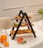 Ascella Multipurpose Serveware Acacia Wood 3-Tier Serving Stand