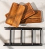 Ascella Multipurpose Serveware Acacia Wood 3-Tier Serving Stand