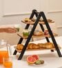 Ascella Multipurpose Serveware Acacia Wood 3-Tier Serving Stand